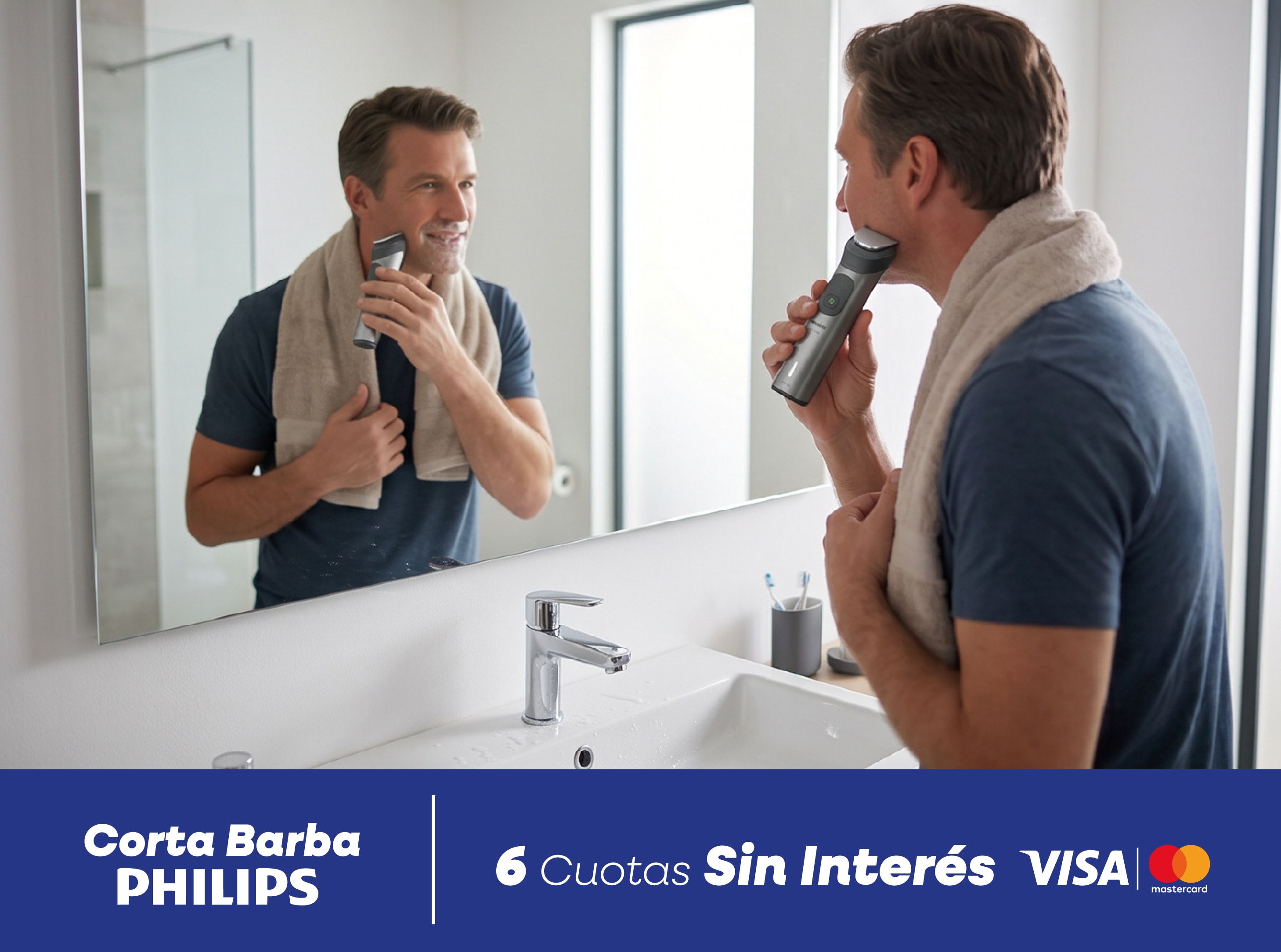Corta Barba PHILIPS 6 Cuotas Sin Interés VISA mastercard